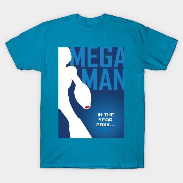 Mega Man T-Shirt by RyanBlackDesigns